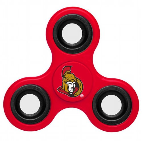 NHL Ottawa Senators 3 Way Fidget Spinner A101 - Red - Click Image to Close
